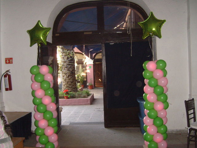 COLUMNAS VERDE-ROSA